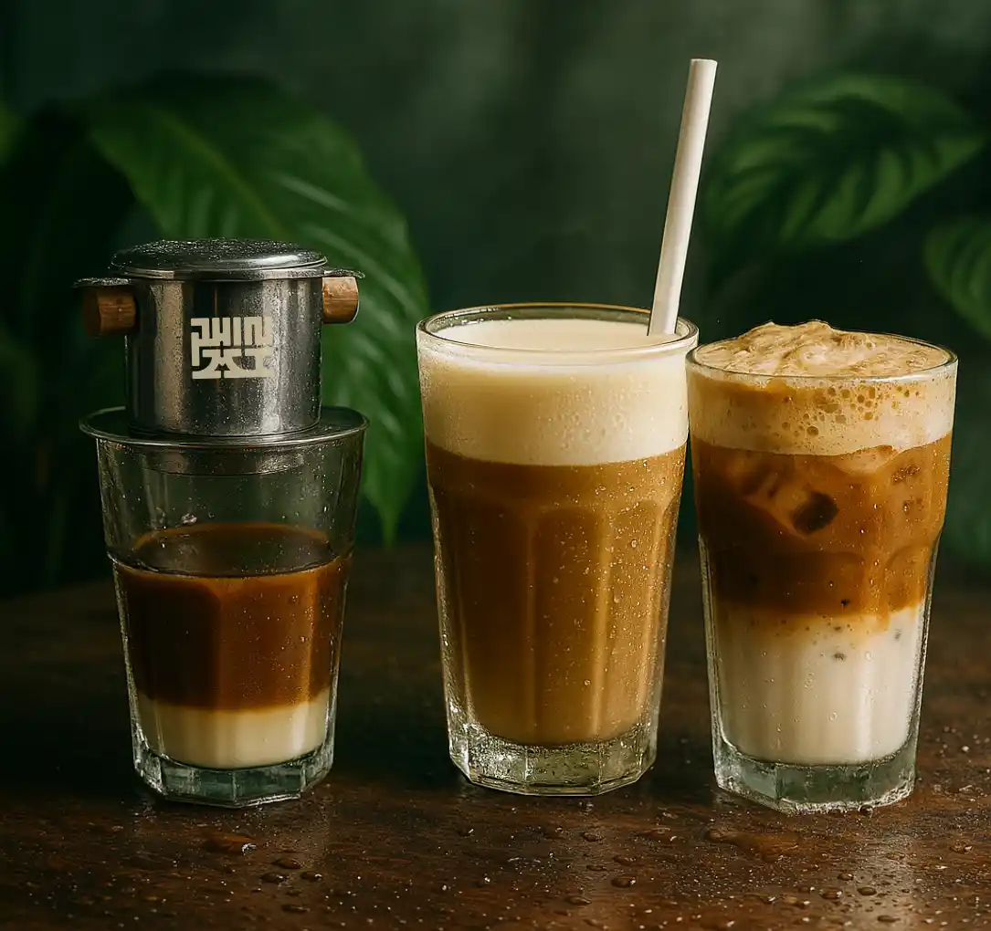 Café sua da, Café coco et café muoi